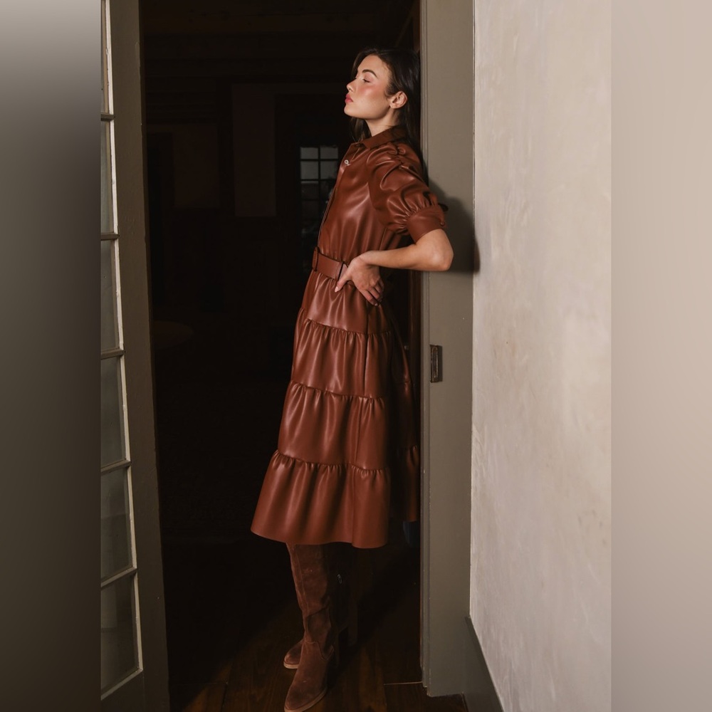 Hutch Darci Short Sleeved Belted Midi Dress - Picture 8 of 9